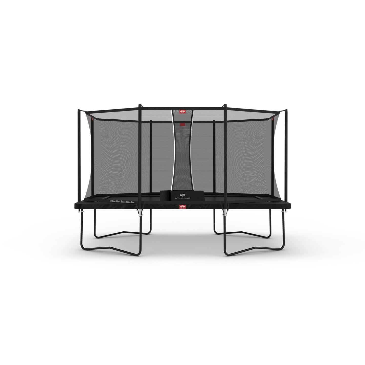 Bilde av Berg Trampoline Ultim Favorit 410 Sort Med Sikkerhetsnett Comfort 410x250 cm Sort